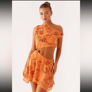 Peppermayo - Aletta Sequin Mini Dress Orange